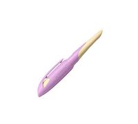 STABILO - Pluma estilográfica escolar ergonómica para diestros con punta para principiantes A EASYbirdy Pastel - Color rosa suave/albaricoque - incl. cartucho - azul (borrable)