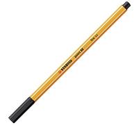 Stabilo Point 88 Black, 1 unidad Fineliner - Fineliners (Black, Multicolour, 0.4 Mm, 66g, 175 Mm, 18 Mm)