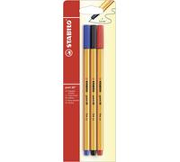 Stabilo Point 88 Fineliners Blauw Rood Zwart - 3Dlg. Toy NUEVO