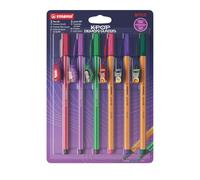 STABILO point 88 + Pen 68 KPop Demon Hunters | Rotulador punta fina + Rotulador premium - Pack de 6 - con amuletos colgantes