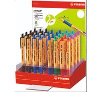 Stabilo Pointball Bolígrafo Retráctil Recargable 6 Colores Surtidos - Expositor 32 Unidades