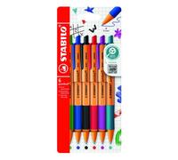 Stabilo pointball negro, azul, verde, rojo, turquesa, violeta bolígra