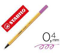Rotulador punta fina STABILO point 88 - Caja con 10 unidades color lila claro
