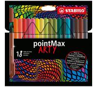Stabilo pointmax arty rotulador de punta fina medio multicolor 18 piez