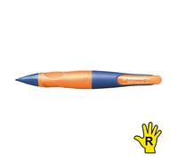 Portaminas ergonómico STABILO EASYergo 1.4 - Pack con 1 unidad - Color naranja y azul - Modelo para diestros