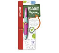 STABILO - Portaminas ergonómico para diestros - EASYergo 1.4 en turquesa/rosa neón - incluye 3 minas finas - Dureza HB