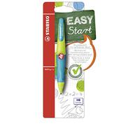 STABILO Portaminas ergonómico EASYergo 1.4 para diestros, incluye 3 minas finas HB azul/verde