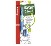 STABILO - portaminas ergonómico para zurdos - EASYergo 3.15 | azul claro/azul oscuro, incl. 1 mina, grado de dureza HB, sacapuntas, blíster