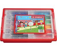 Stabilo Power Max - Schoolpack de 96 rotuladores punta Large - 12 colores surtidos