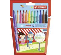 STABILO power - Rotulador - Estuche con 12 colores - Multicolo (Importación USA)