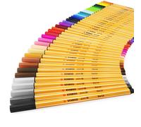 STABILO Punta 88 Fineliner Bolígrafos - 0.4mm Fino - Paquete De 40 Varios