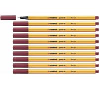 STABILO Punta 88 Fineliner Bolígrafos Asst Colores Dibujo Técnico de X 10