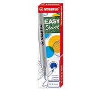 STABILO Recargas de tinta EASYoriginal START - Rollerball ergonómico - Caja con 3 recargas punta fina - Color azul