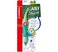 STABILO - Roller ergonómico para diestros EASYoriginal Pastel - Color verde menta - Tinta azul (borrable) - Incluye cartucho