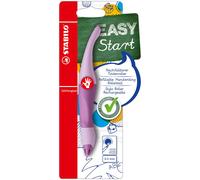 STABILO - Roller ergonómico para diestros EASYoriginal Pastel - Color violeta brillante - Tinta azul (borrable) - Incluye cartucho