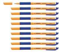 Roller con tinta de baja viscosidad STABILO pointVisco - Caja con 10 unidades color azul