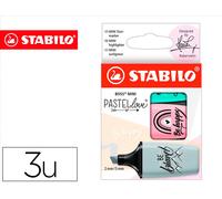 Stabilo Rotulador Boss Mini Pastel Love Estuche de 3 Unidades Pizca de Menta/Rubor Rosa/Toque de Turquesa