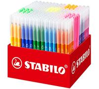 STABILO Rotulador con zona de sujeción triangular Trio A-Z - Estuche con 24 colores
