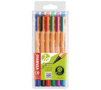 STABILO Rotulador GREENpoint punta media 0,8 mm – Ecológico – Estuche con 6 colores
