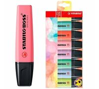 STABILO -ROTULADOR MARCADOR PASTEL FLUORESCENTE STABILO BOSS BLÍSTER DE 4,6,8 COLORES SURTIDOS A ELEGIR CALIDAD GARANTIZADA