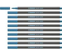 STABILO - Rotulador metálico premium - Pen 68 metallic - Pack de 10 - azul metálico