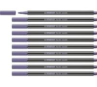 STABILO - Rotulador metálico premium - Pen 68 metallic - Pack de 10 - violeta metálico