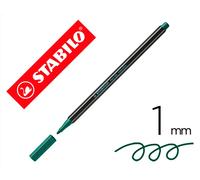 Stabilo Rotulador Pen 68 Metálico Acuarelable Verde Punta Gruesa 1mm
