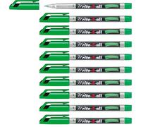 STABILO - Rotulador permanente - Write-4-all - punta superfina - Pack de 10 - verde