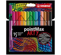STABILO - Rotulador - pointMax - ARTY - Estuche de 15 - 15 colores diferentes