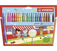 Stabilo rotulador power estuche de 24 c/surtidos