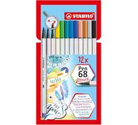 STABILO Pen 68 Brush rotulador Fuerte Multicolor 12 pieza(s)