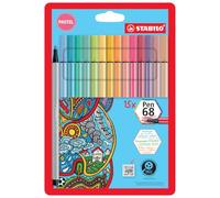 Rotulador premium STABILO Pen 68 - Estuche PASTELlove con 15 colores