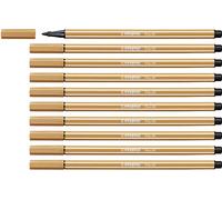Rotulador premium stabilo pen 68 - caja con 10 unidades color ocre osc