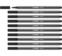 STABILO Rotulador premium Pen 68 - Caja con 10 unidades color negro