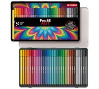 STABILO Rotulador premium Pen 68 – Caja de metal con 30 colores