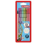 STABILO Rotulador premium Pen 68 - Estuche de cartón con 8 colores
