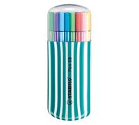 STABILO - Rotulador premium - Pen 68 - Estuche Zebrui color turquesa de 20 - 20 colores