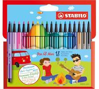 Rotulador STABILO Pen 68 mini - Estuche de cartón con 12 colores