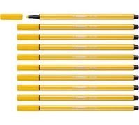 STABILO - Rotulador premium - Pen 68 - Pack de 10 - amarillo