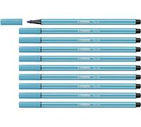 STABILO - Rotulador premium - Pen 68 - Pack de 10 - azul claro