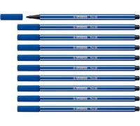 STABILO - Rotulador premium - Pen 68 - Pack de 10 - azul ultramar