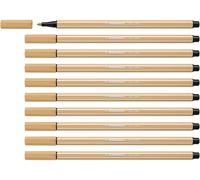 STABILO - Rotulador premium - Pen 68 - Pack de 10 - ocre claro