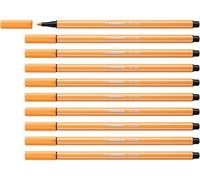 STABILO - Rotulador premium - Pen 68 - Pack de 10 - papaya
