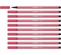 STABILO - Rotulador premium - Pen 68 - Pack de 10 - rojo fresa