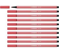 STABILO - Rotulador premium - Pen 68 - Pack de 10 - rojo óxido
