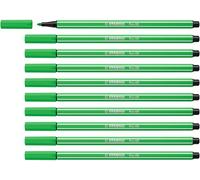STABILO - Rotulador premium - Pen 68 - Pack de 10 - verde hoja