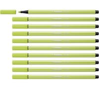 STABILO - Rotulador premium - Pen 68 - Pack de 10 - verde lima