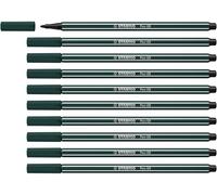 Rotulador premium STABILO Pen 68 - Caja con 10 unidades color verde tierra