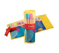 STABILO Rotulador punta de fibra point 88 just like you estuche rollerset de 25 unidades colores surtidos.
