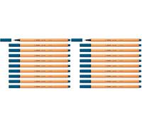 STABILO Rotulador punta fina point 88 - Caja con 10 unidades color turquesa (Paquete de 2)